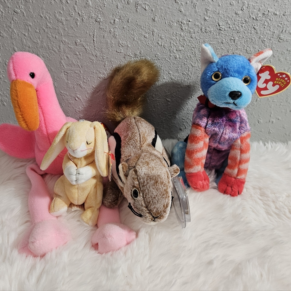 Early 2000's Ty Collection. Pinky, Happy Spring!, Chipper And Hodge-Podge